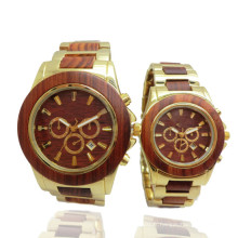 Hlw096 OEM montre en bois des hommes et des femmes montre en bambou de haute qualité montre-bracelet